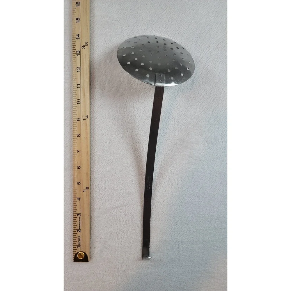 Vintage Stainless Steel Ladle With Hook Resturant,‎ Korea, Kalian